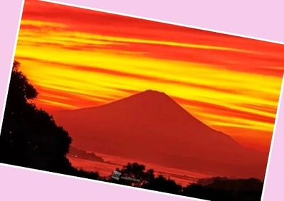「昨日は夕焼けが…」