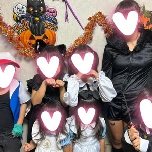 「ひと足早くハロウィンパーティーしたよ〜」🎵