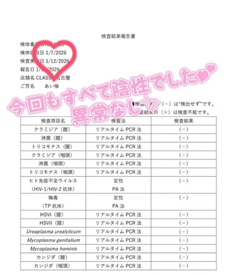 【ご報告】検査結果です💕