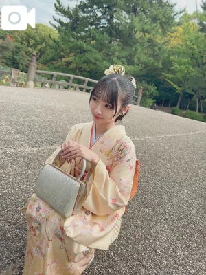 着物姿で🐥.ᐟ.ᐟ