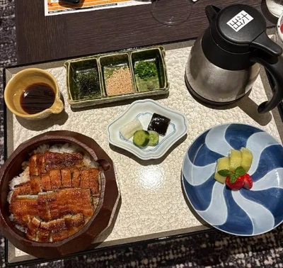 鰻とビール