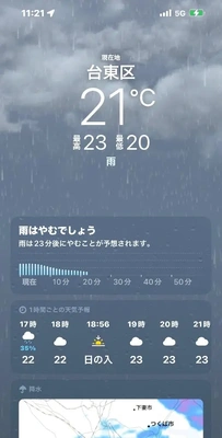 生憎の雨。されど...