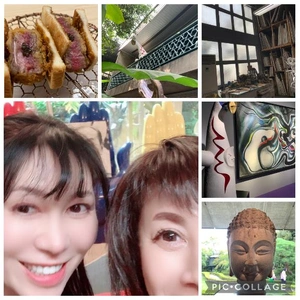 白フジちゃんと岡本太郎?