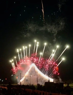 葛飾花火大会15000発を堪能♪?♪