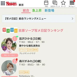 ヘブンの写メ日記ランキング