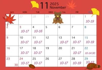 11月スケジュール