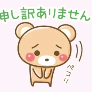 ご迷惑お掛けします。申し訳ありません。