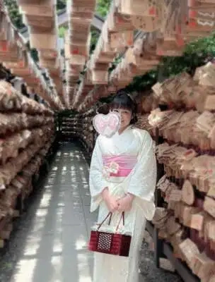 着物でお散歩♡
