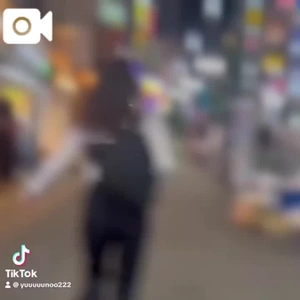 歌舞伎町のど真ん中で走る私の動画はこれだよ😂👋