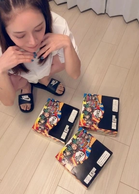 旅行で来たお客さんからのビックリマンチョコ✨️