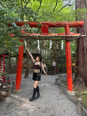 嵐山にあった神社⛩は、ココです👋