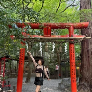 嵐山にあった神社⛩は、ココです👋