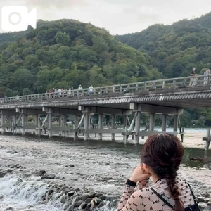 嵐山の橋。ここはとても有名?😇