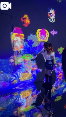 書いた絵が触れる🤭空間が面白ろかったよ