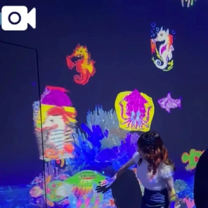 書いた絵が触れる🤭空間が面白ろかったよ