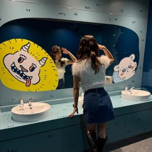 ちいかわパークはトイレもちいかわだった😇