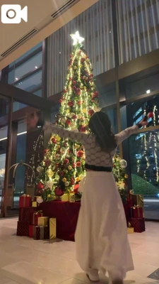 ホテル🏨にあるクリスマス🎄ツリーって😇
