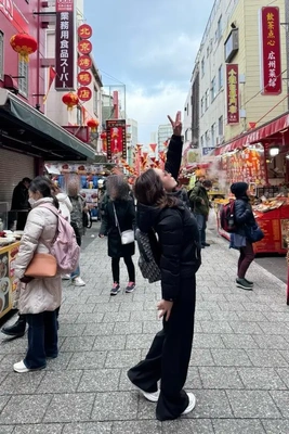 神戸の中華街賑やかだったよ☆。.:＊・゜