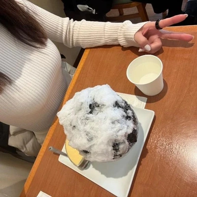 今年✨️初✨️氷は?やっぱり宮崎台🍧🍧。