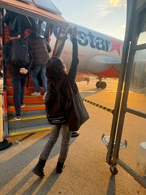 成田空港発だよ🚩ってゆうと、反応がみなさん一緒です😇