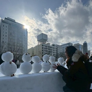 雪まつり初日に行ったから...雪だるまが⛄️少ない。