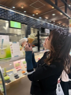 ずんだソフトクリーム‪🍦‬は、美味しい✨️