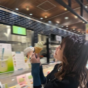 ずんだソフトクリーム‪🍦‬は、美味しい✨️