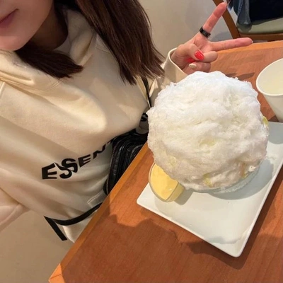 今日も🍧かき氷が食べれて幸せだあ✦.*