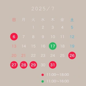 ７月出勤🗓✨