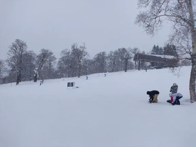 昨日の4キロのコース⛷️