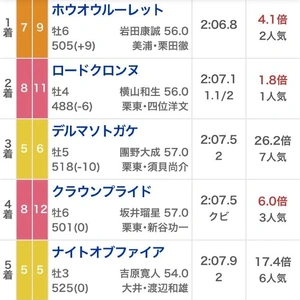 🐴　浦和記念　🐴　全着順　🐴