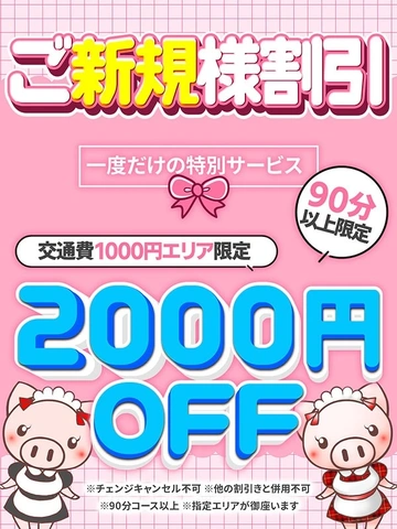 【チャンスは一度きり！】ご新規様限定割引♪　100分総額 15,800円～