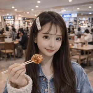 フードコートで蛙化