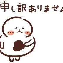 申し訳ございません！