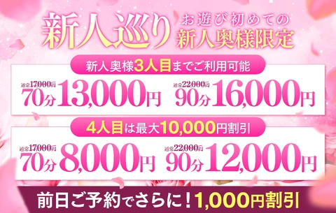 ★新人巡り★70分13,000円