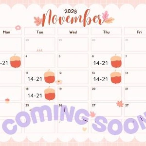 来月の出勤日です🙇‍♀️