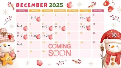 12月前半のシフトです